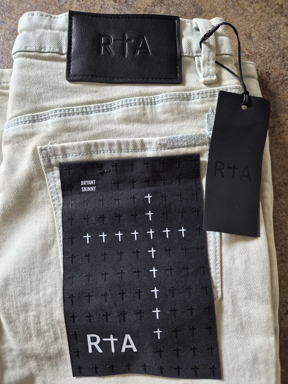 RTA Bryant Skinny Jeans - Cream